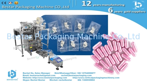 Medicine capsules tablets counting mixing packaging machine