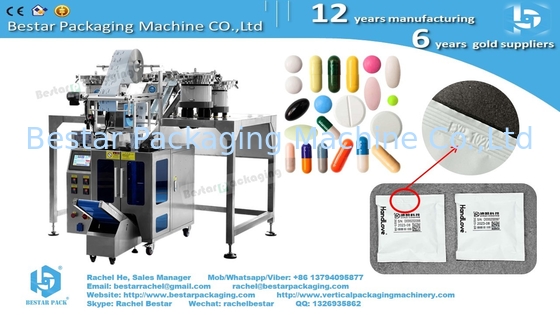 Medicine capsules tablets counting mixing packaging machine