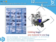 Hardware counting packing machine, linking bag with specified length