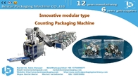 Furniture hardware automatic counting filling and mixing packaging machine conveyor bucket type