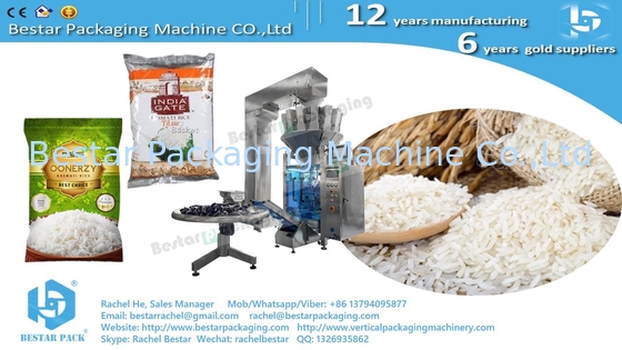 Pure rice 5KG pouch automatic weighing and packaging machine BSTV-750AZ