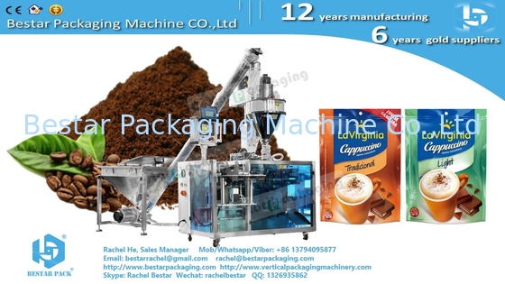 Coffee powder zipper stand up bag automatic doypack packing machine BSDP260