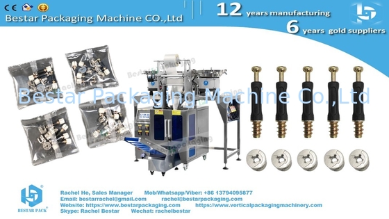 Cam lock screw hardware fittings automatic counting packaging machine with manual feeding table