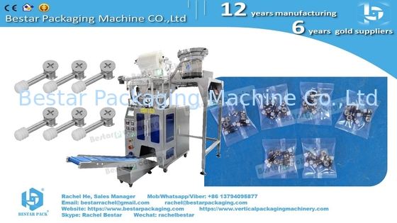 Cam lock screw hardware fittings automatic counting packaging machine with manual feeding table