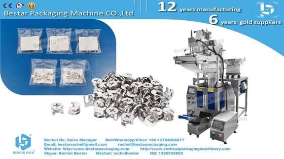 Screw nails counting packaging machine with warning light