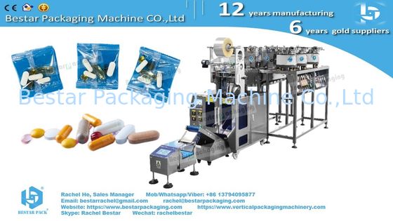 Pharma-Grade Pill Packaging Machine with Automatic Feeder & Custom Rounded Pouch Sealing