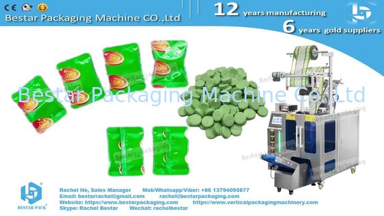 Pharma-Grade Pill Packaging Machine with Automatic Feeder & Custom Rounded Pouch Sealing