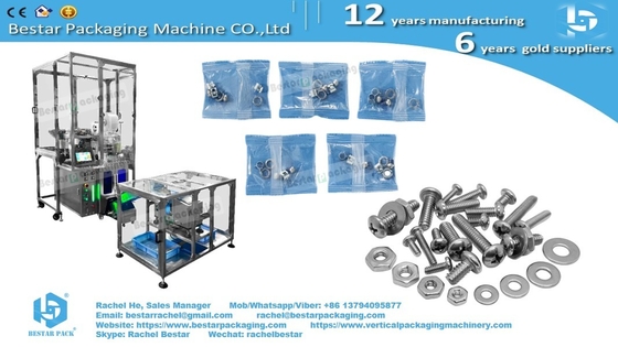 Bathroom Hardware Counting Packing Machine with Noise Insulation Cover