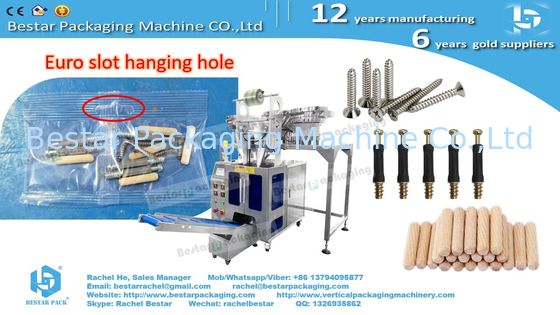Furniture hardware automatic counting mixing packaging machine with TTO printer