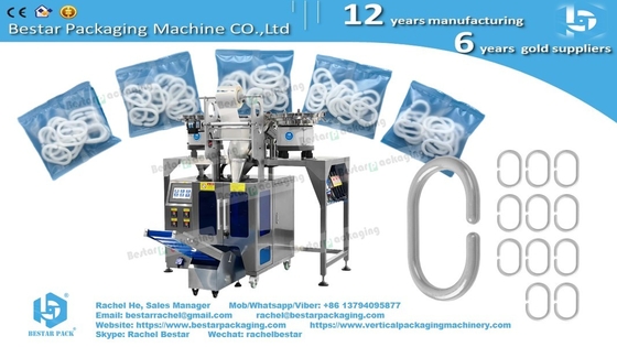 Shower curtain rings automatic counting packing machine