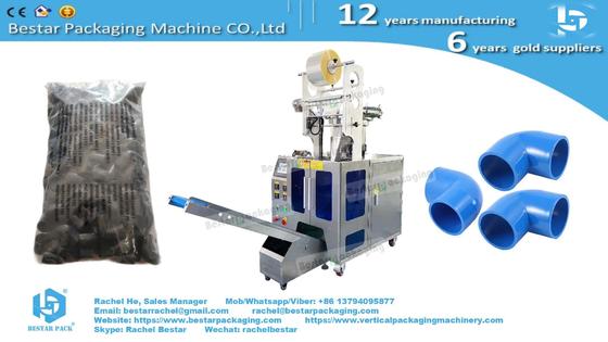 Plastic elbow fitting packing machine with automatic counting function