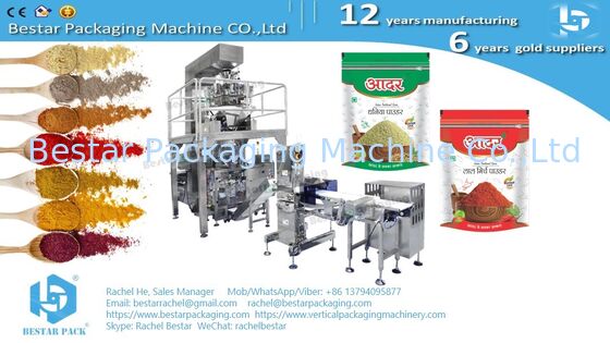 8-Station Pre-Made Pouch Doypack Machine for 500-1000g Grains