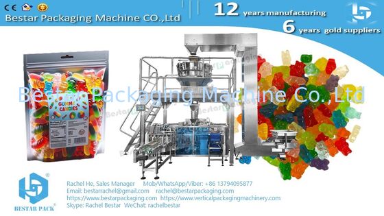 8-Station Pre-Made Pouch Doypack Machine for 500-1000g Grains