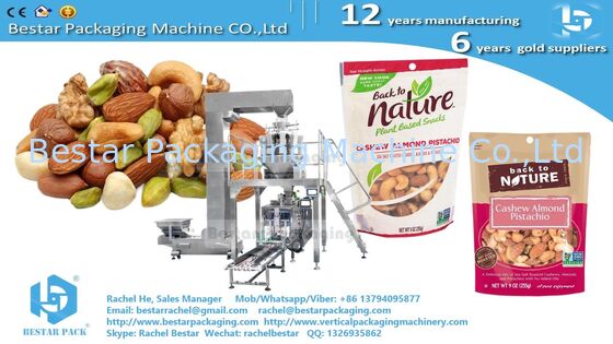 8-Station Pre-Made Pouch Doypack Machine for 500-1000g Grains