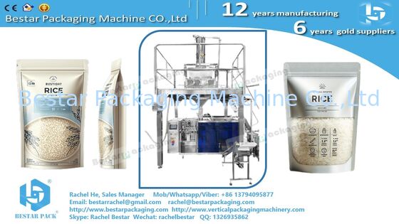 Coffee bean pouch with valve automatic weighing filling doypack machine