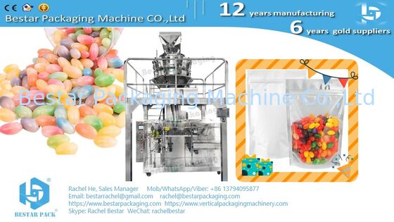 Tea leaf zipper bag automatic weighing packaging machine