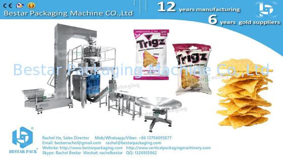 Crispy chips packaging machine with 10-head weigher BSTV-350AZ