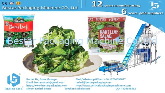 BSTV-350AZ All‑in‑One Type Packing Machine with 14-head Weigher for Sticky Cucumber Slices