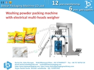 Stainless steel packaging machine weighing detergent powder and packing