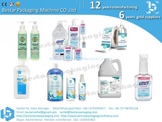 Sanitizer bottle self-adhesive sticker labeling packing machine