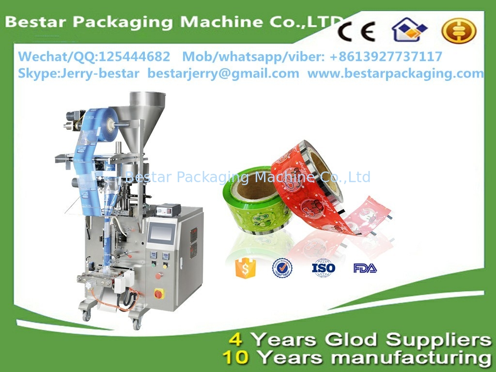 Anti-statics flexible packaging food grade cellophane film with bestar weighting packaging machine