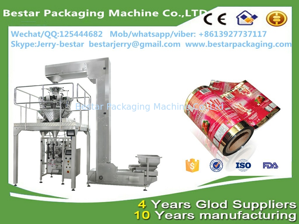 food grade custom design 500mm vacuum packing film &amp; bestar packaging machine