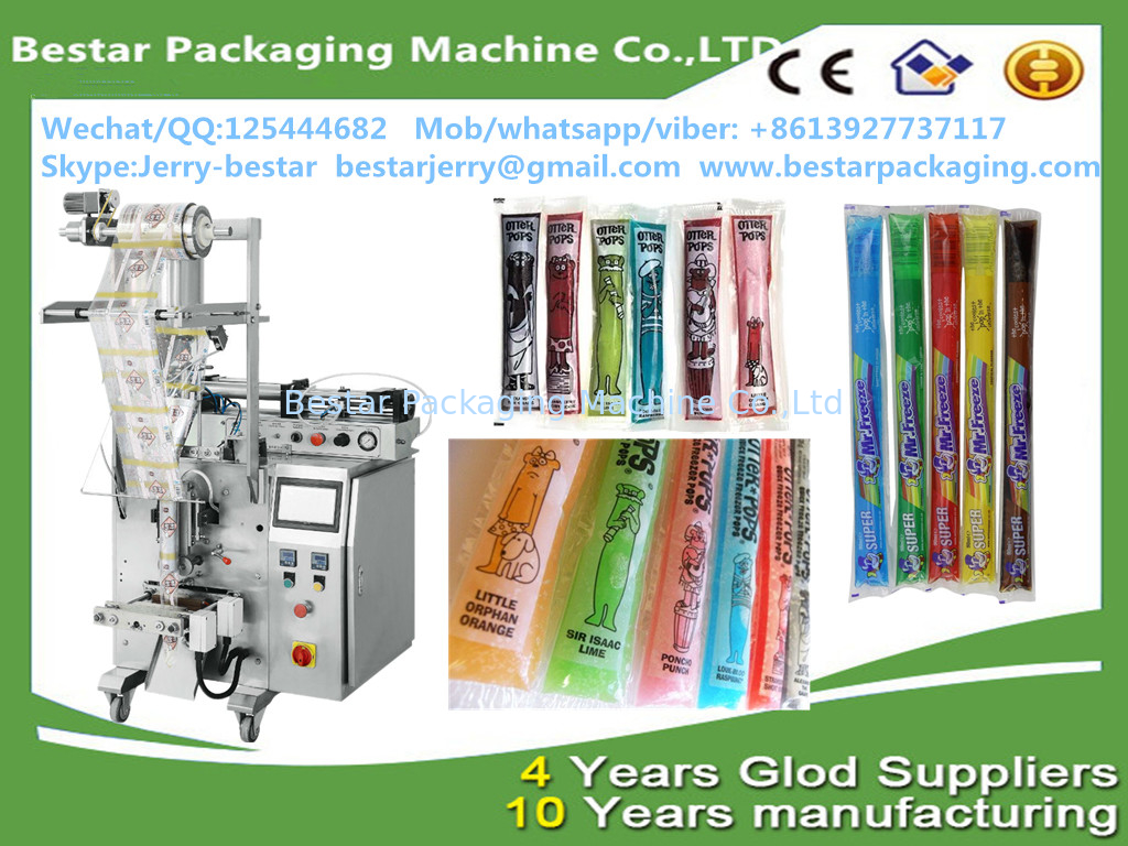 Automatic Vertical Packaging Machine Forliquid frutis syrup ice pop filling  bestar packaging machine