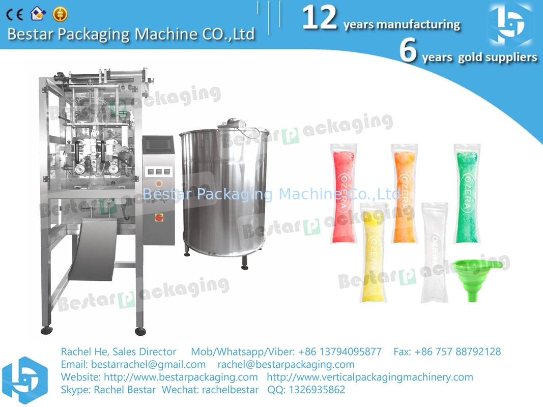 How to pack popsicles, automatic liquid packaging machine BSTV-160S
