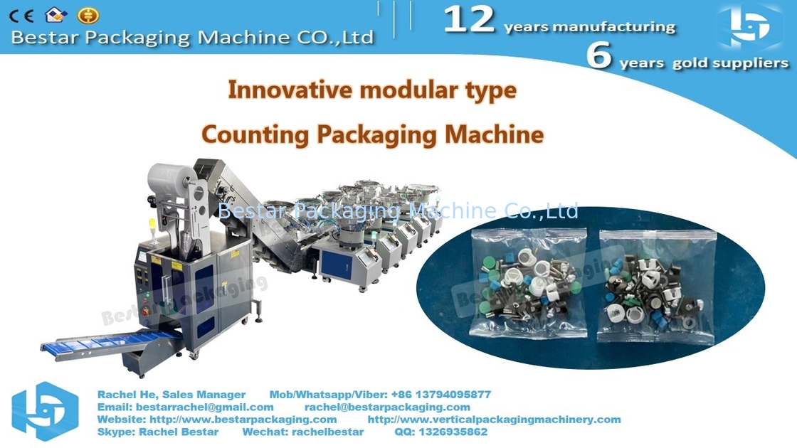 Bestar new design innovative modular type counting packaging machine with 10 hoppers