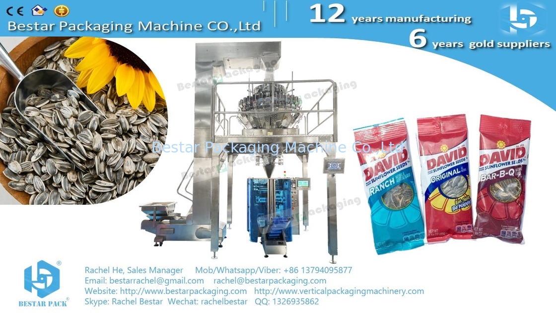 Bestar 2024 latest high speed packaging machine with 32 heads weigher for grains 175 bags per minute BSTV-450AZ