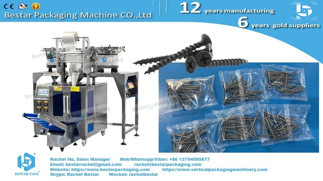 Drywall nails packaging machine automatic counting orbital location type