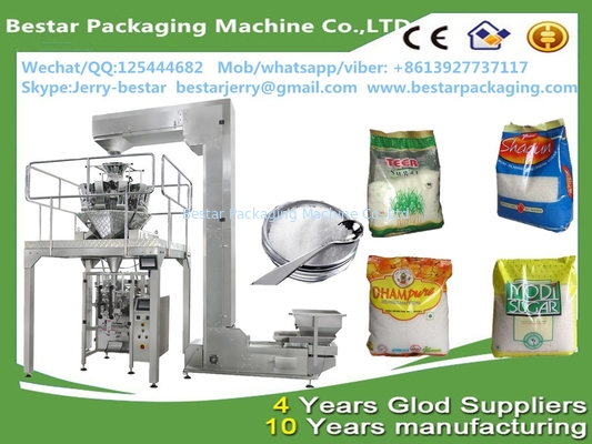 Automatic vertical sugar packing machine with 10 heads combined weighers bestar packaging machine