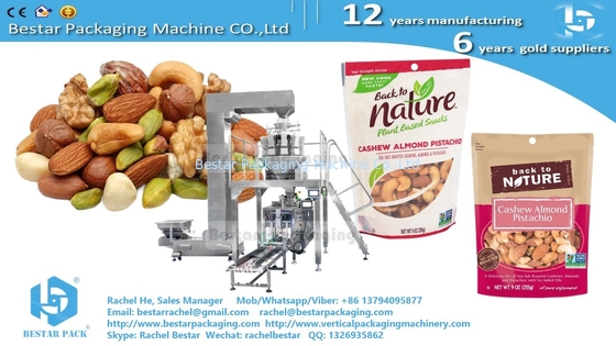 Bestar doypack machine for pistachio, nuts, almonds