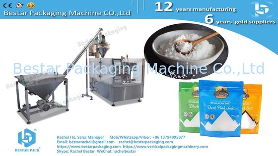 8-Station Zipper Bag Doypack Packing Machine for 250g Salt