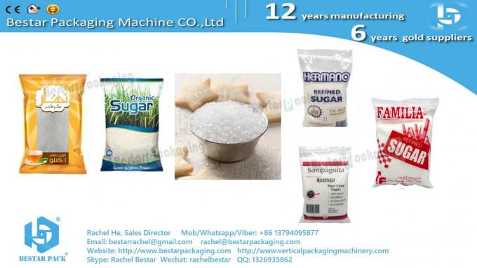 White sugar pouch packaging automatic packing machine